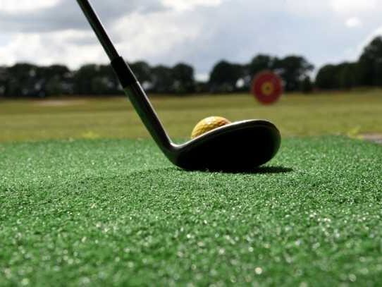 Robotic range picker offering a clean golf course.