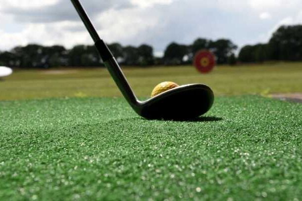 Robotic range picker offering a clean golf course.