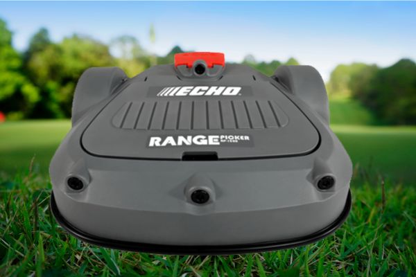 Echo range picker on grass